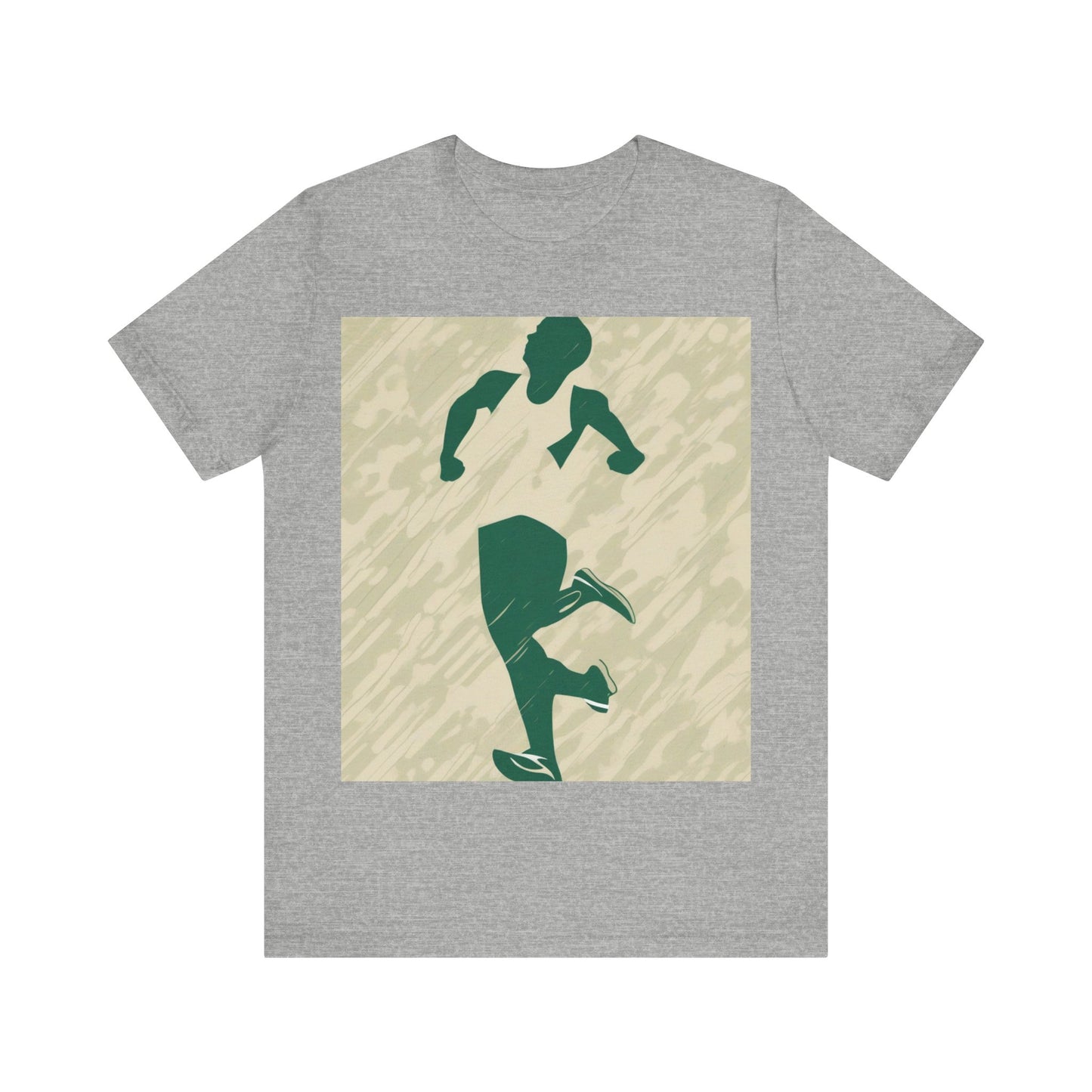 boostlete-am-crew-icon-runner-grainy-blueprint-0134 — Unisex Jersey Short Sleeve (B+C 3001)