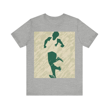 boostlete-am-crew-icon-runner-grainy-blueprint-0134 — Unisex Jersey Short Sleeve (B+C 3001)