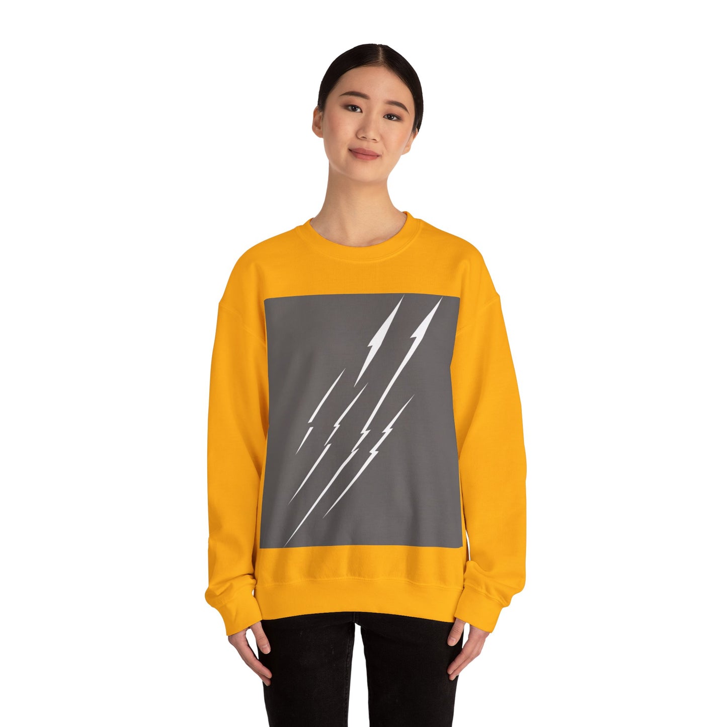 boostlete-boost-mode-icon-lightning-soft-industrial-0446 — Unisex Heavy Blend Crewneck (G18000)