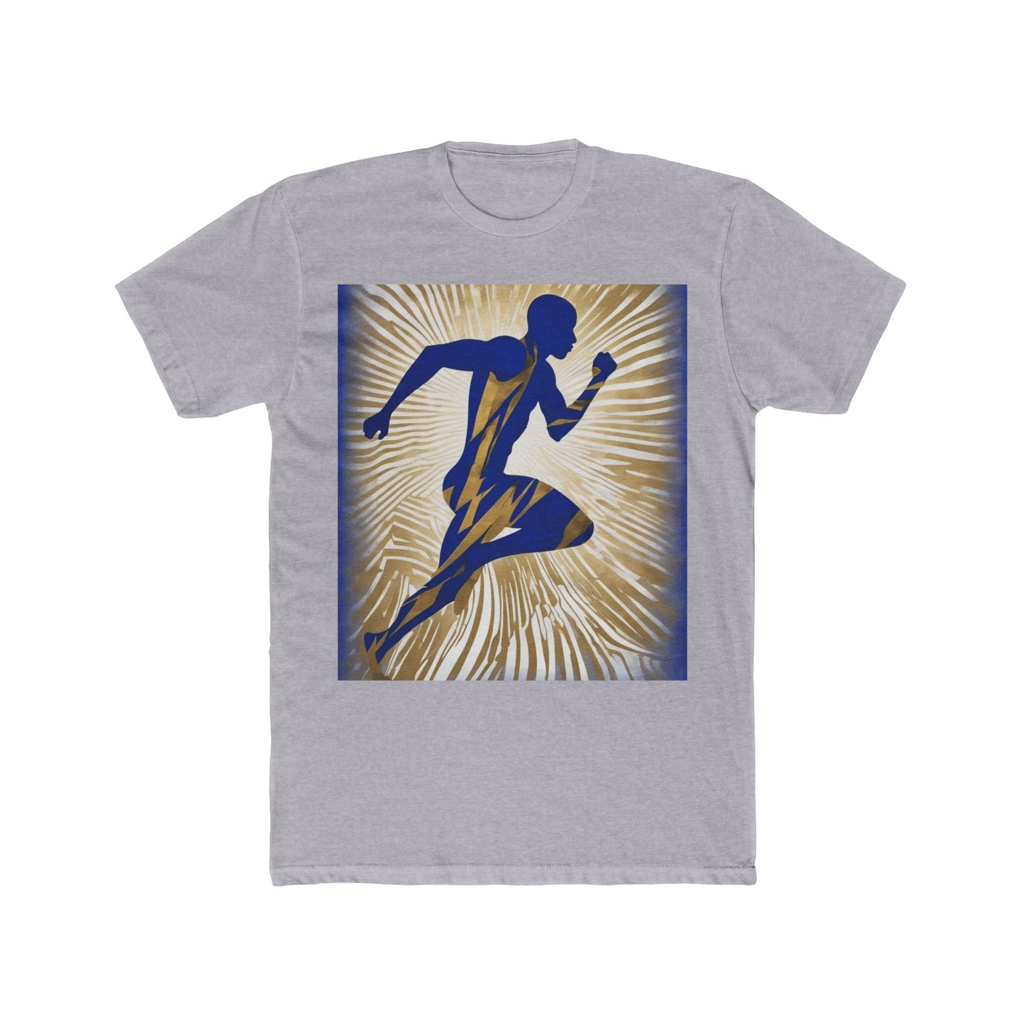 boostlete-field-day-scene-sprinter-motion-paper-0496 — Unisex Cotton Crew Tee (NL 3600)