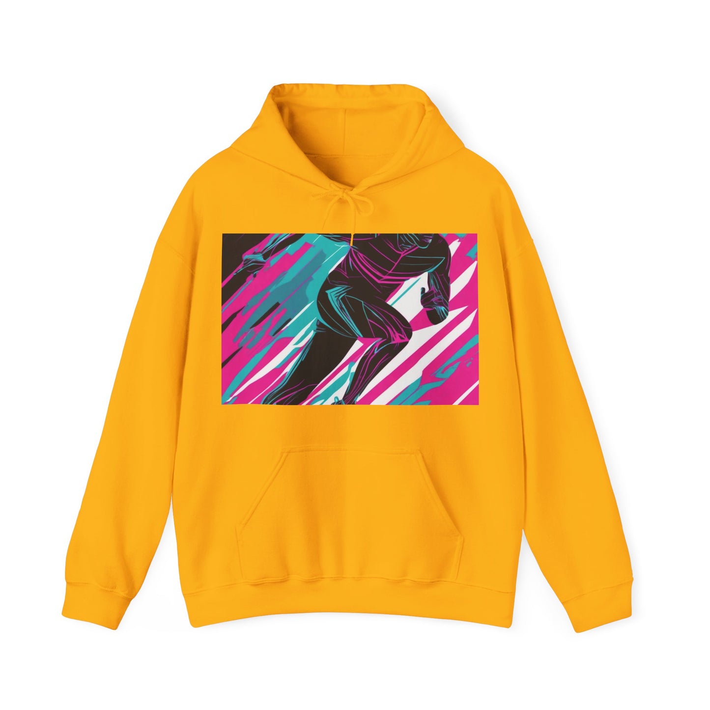 boostlete-mile-by-mile-scene-sprinter-motion-modern-0828 — Unisex Heavy Blend Hoodie (G18500)