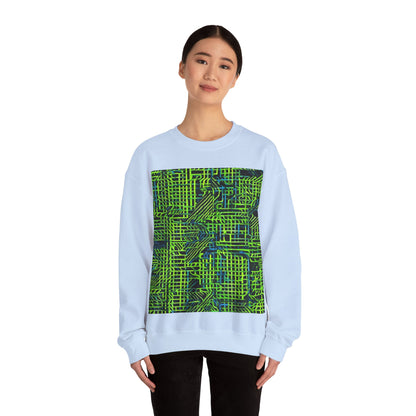 boostlete-quiet-power-pattern-stair-steps-industrial-0751 — Unisex Heavy Blend Crewneck (G18000)