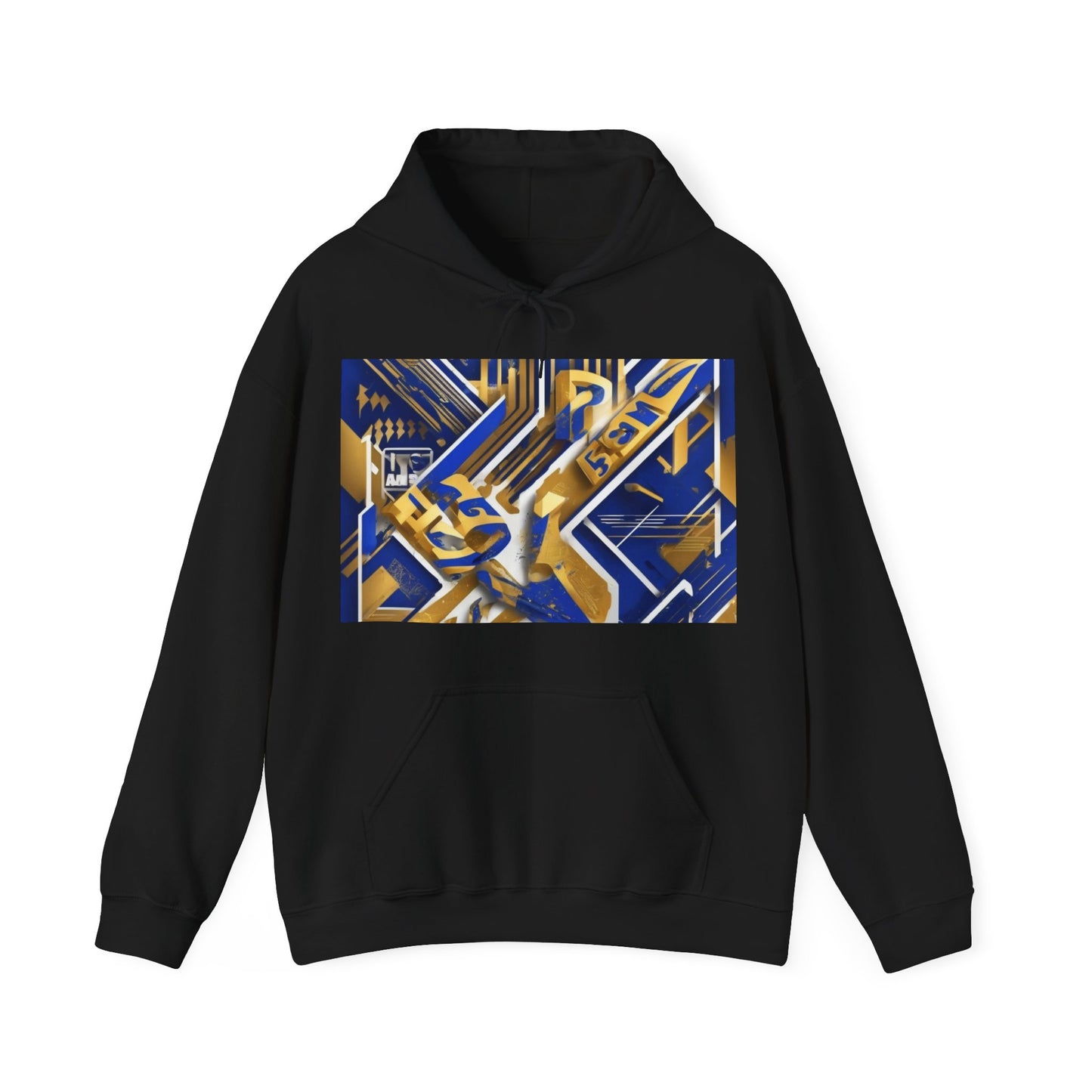 boostlete-am-crew-type-progress-beats-perfect-diagonal-modern-0209 — Unisex Heavy Blend Hooded Sweatshirt (Gildan)