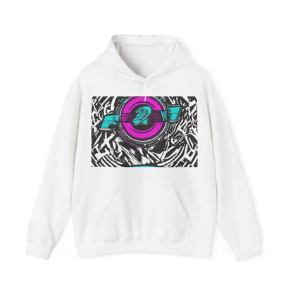 boostlete-boost-mode-type-again-badge-monoline-0293 — Unisex Heavy Blend Hooded Sweatshirt (Gildan)