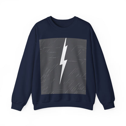 boostlete-am-crew-icon-lightning-glitch-vector-0590 — Unisex Heavy Blend Crewneck (G18000)