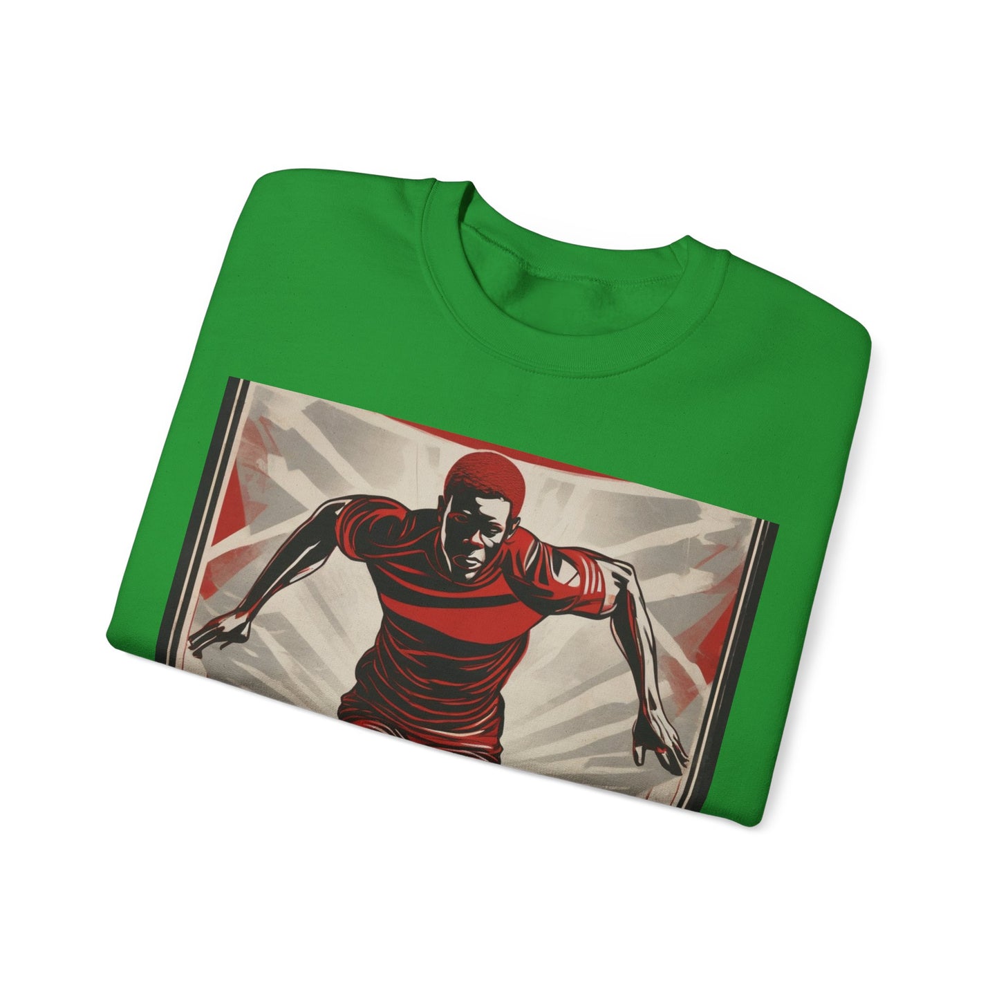 boostlete-am-crew-scene-sprinter-outline-athletic-0228 — Unisex Heavy Blend Crewneck Sweatshirt (Gildan)