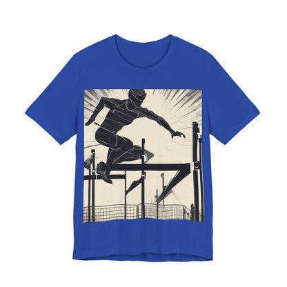 boostlete-iron-intent-scene-hurdler-speed-blueprint-0152 — Unisex Jersey Short Sleeve (B+C 3001)