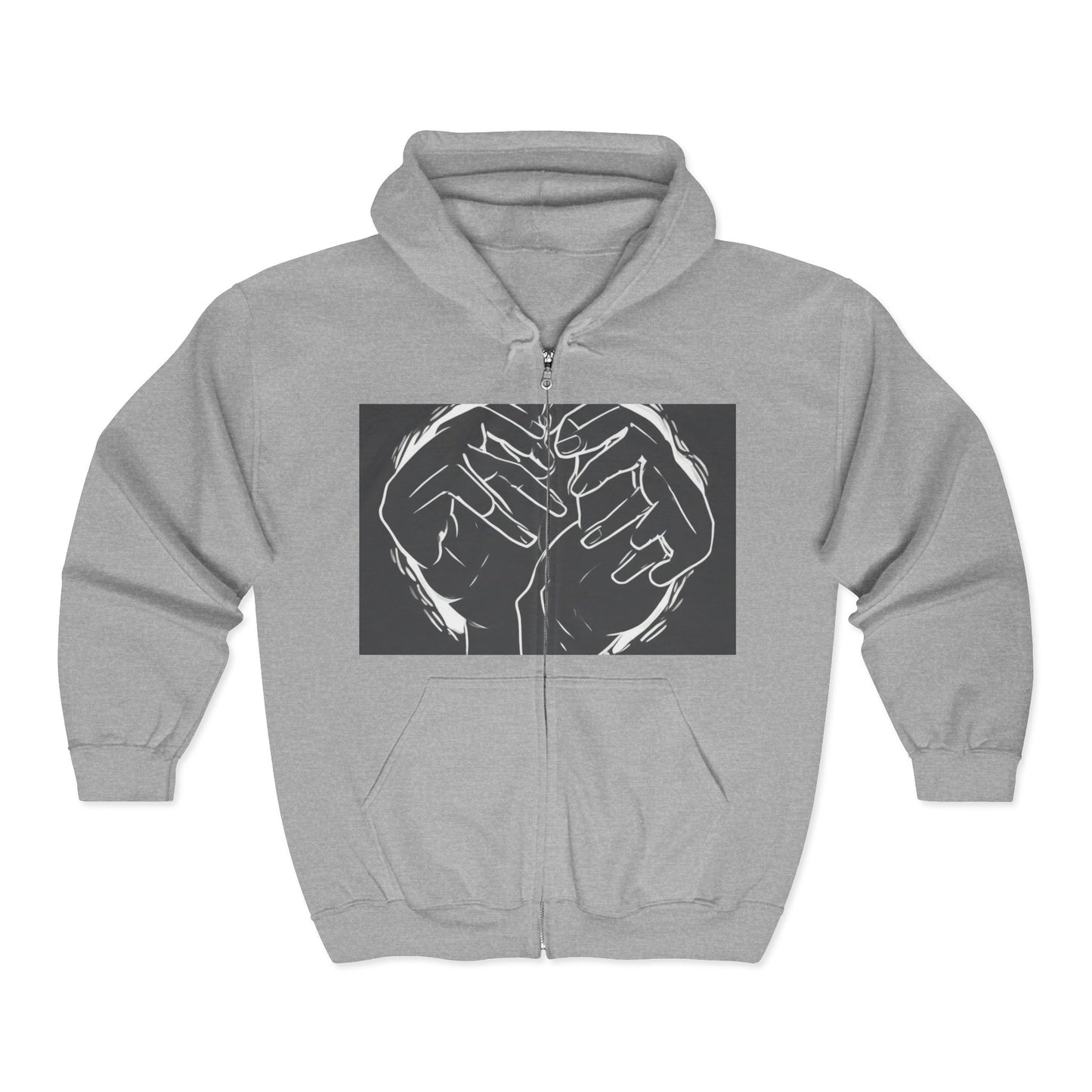 boostlete-am-crew-scene-athlete-high-modern-0308 — Unisex Heavy Blend Full-Zip Hooded Sweatshirt