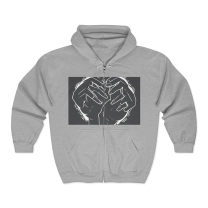boostlete-am-crew-scene-athlete-high-modern-0308 — Unisex Heavy Blend Full-Zip Hooded Sweatshirt