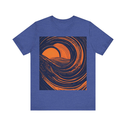 boostlete-rise-grind-icon-sunrise-speed-line-art-0202 — Unisex Jersey Short Sleeve (B+C 3001)