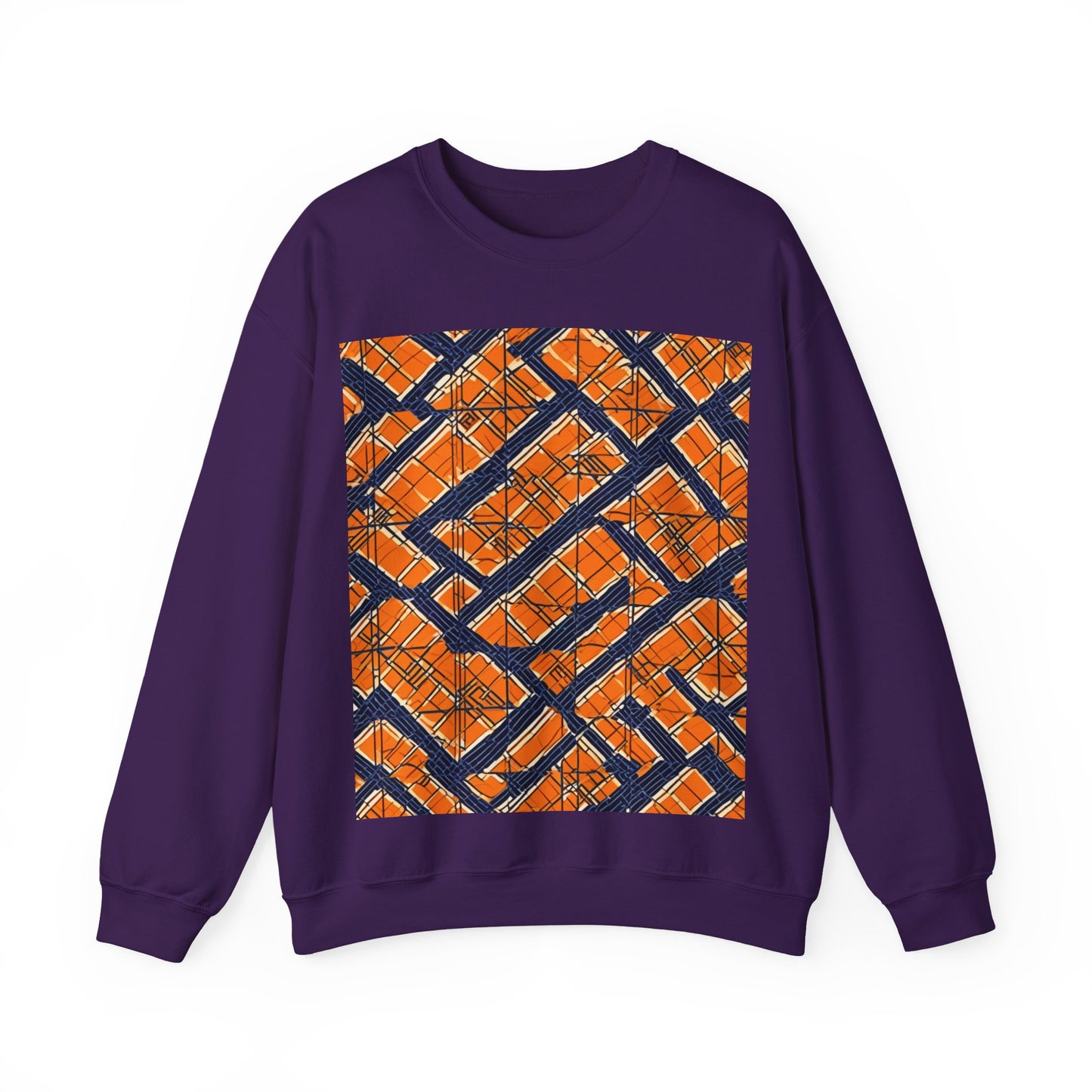 boostlete-boost-mode-pattern-plate-number-monoline-0571 — Unisex Heavy Blend Crewneck (G18000)