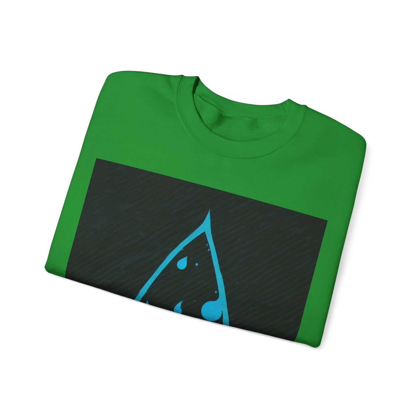 boostlete-iron-intent-icon-water-grainy-vector-0762 — Unisex Heavy Blend Crewneck (G18000)