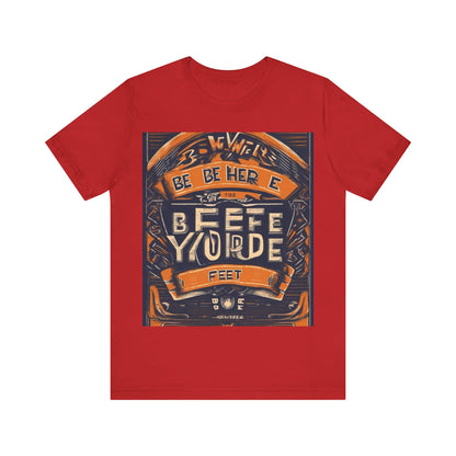 boostlete-field-day-type-be-where-your-feet-are-banner-engraved-0029 — Unisex Jersey Short Sleeve (B+C 3001)