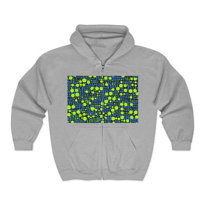 boostlete-mile-by-mile-pattern-dotted-geometric-0071 — Unisex Heavy Blend Full-Zip Hooded Sweatshirt