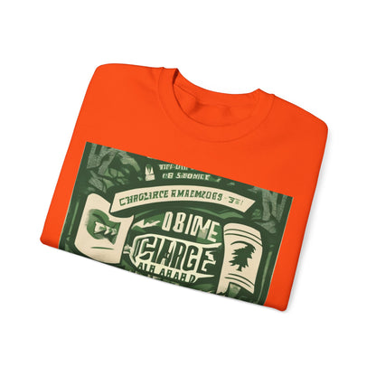 boostlete-am-crew-type-charge-ahead-banner-paper-0965 — Unisex Heavy Blend Crewneck (G18000)