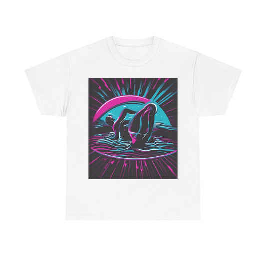 boostlete-pr-season-icon-swimmer-duotone-bold-0126 — Unisex Heavy Cotton Tee (Gildan 5000)