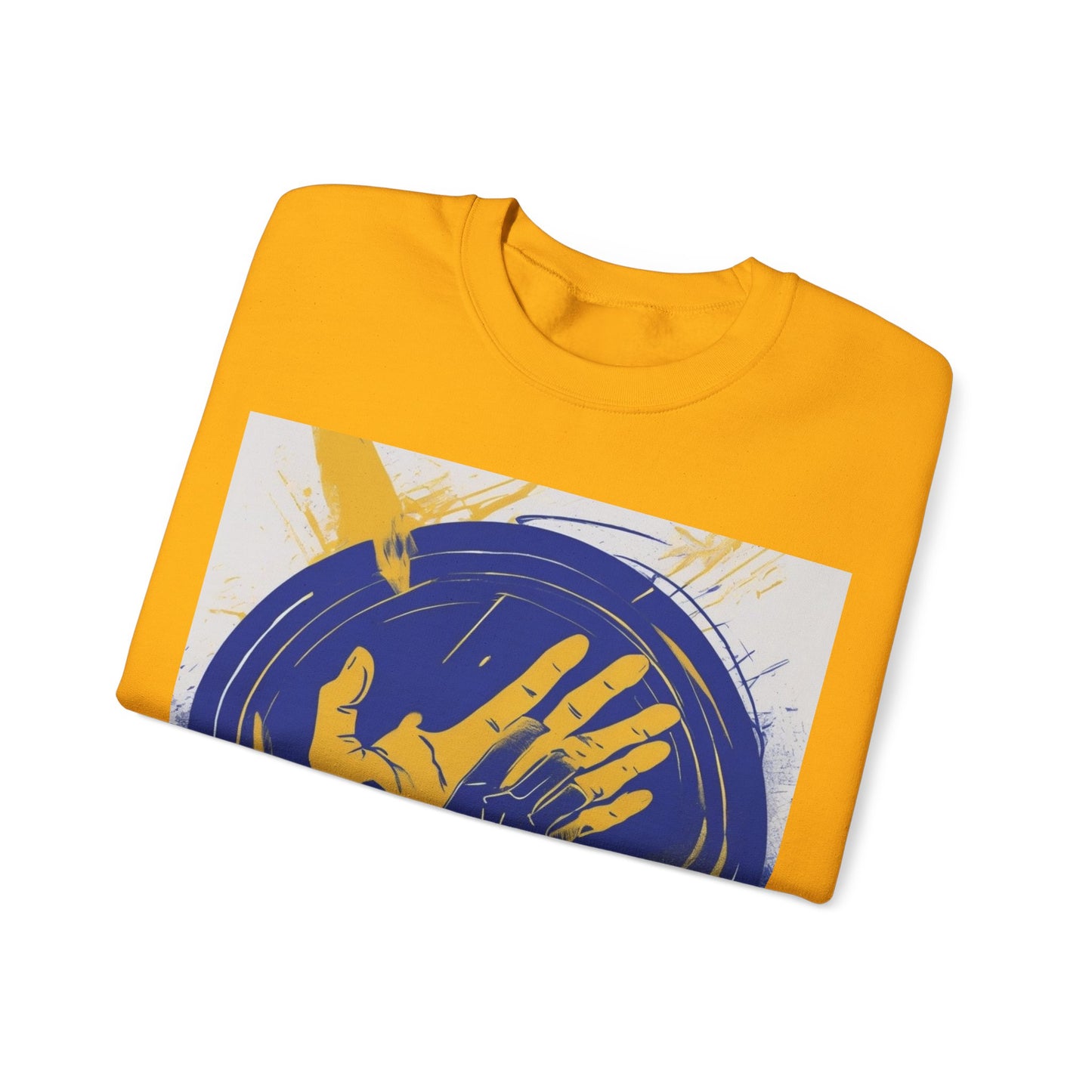 boostlete-am-crew-scene-athlete-neon-vector-0304 — Unisex Heavy Blend Crewneck Sweatshirt (Gildan)