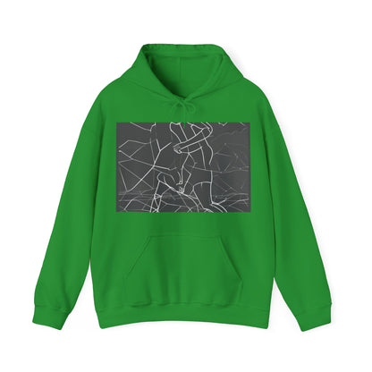 boostlete-pr-season-scene-runner-outline-geometric-1072 — Unisex Heavy Blend Hoodie (G18500)