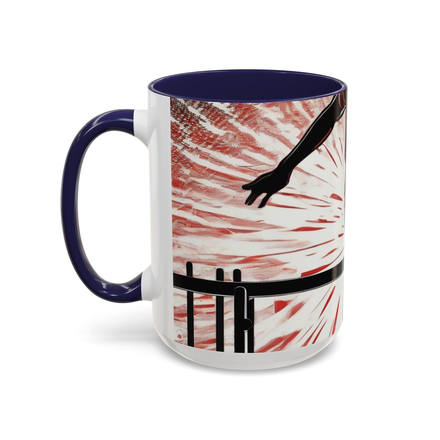 boostlete-recovery-progress-scene-hurdler-halftone-engraved-0212 — Accent Mug 11oz/15oz