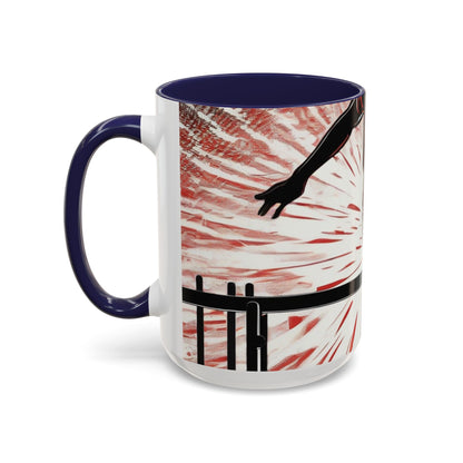 boostlete-recovery-progress-scene-hurdler-halftone-engraved-0212 — Accent Mug 11oz/15oz