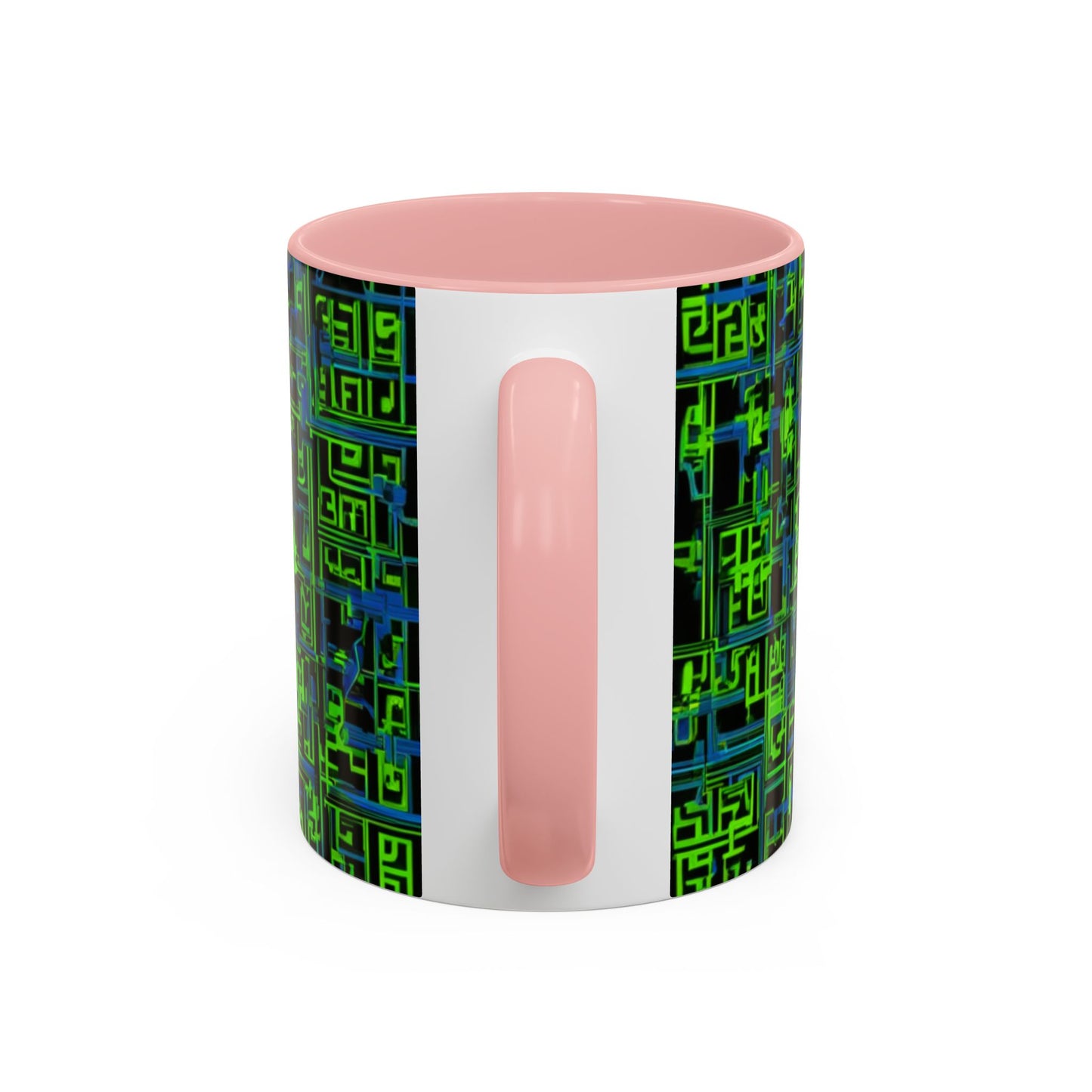 boostlete-mile-by-mile-pattern-plate-number-blueprint-0147 — Accent Mug 11oz/15oz