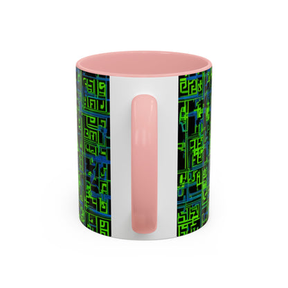 boostlete-mile-by-mile-pattern-plate-number-blueprint-0147 — Accent Mug 11oz/15oz