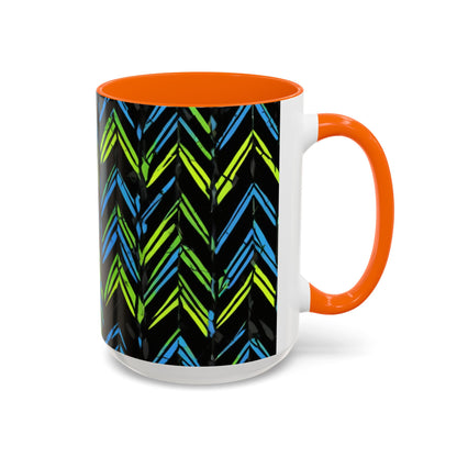 boostlete-mile-by-mile-pattern-chevron-monoline-0051 — Accent Mug 11oz/15oz