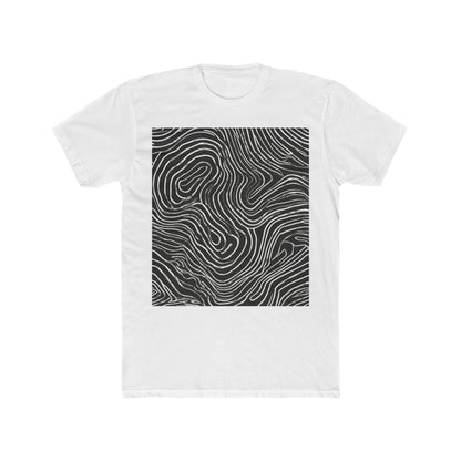 boostlete-field-day-pattern-topographic-badge-0307 — Unisex Cotton Crew Tee (NL 3600)