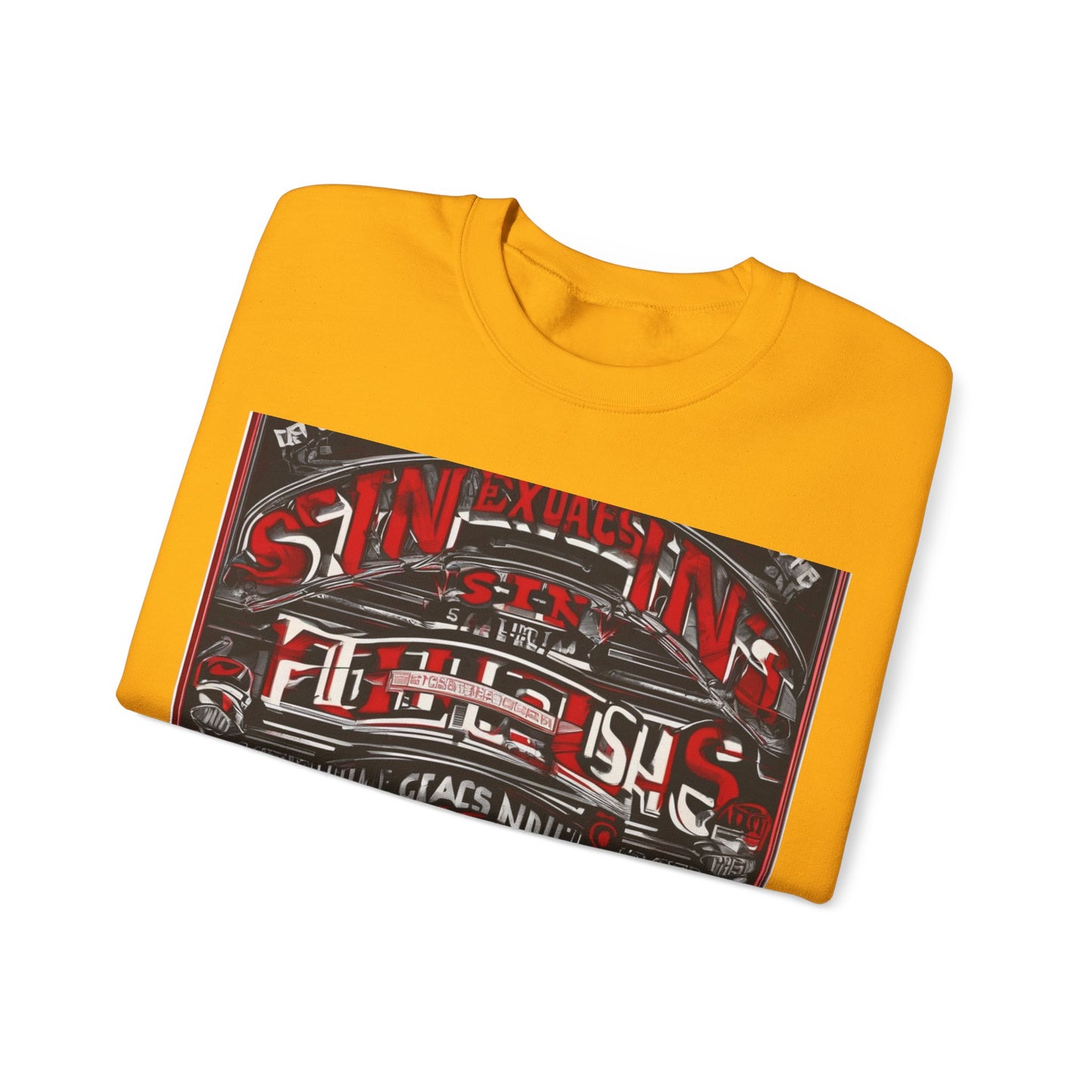 boostlete-iron-intent-type-sin-excusas-arc-retro-0157 — Unisex Heavy Blend Crewneck Sweatshirt (Gildan)