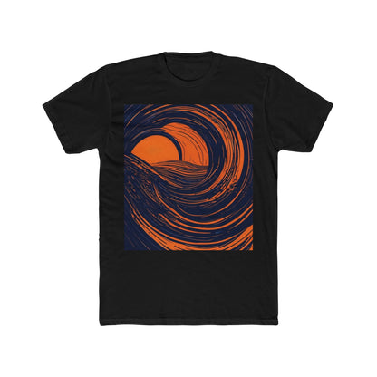 boostlete-rise-grind-icon-sunrise-speed-line-art-0202 — Unisex Cotton Crew Tee (NL 3600)