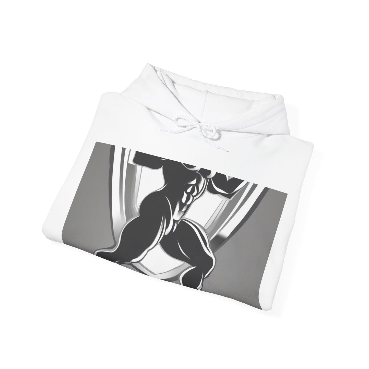 boostlete-mile-by-mile-scene-lunge-3d-athletic-0020 — Unisex Heavy Blend Hooded Sweatshirt (Gildan)