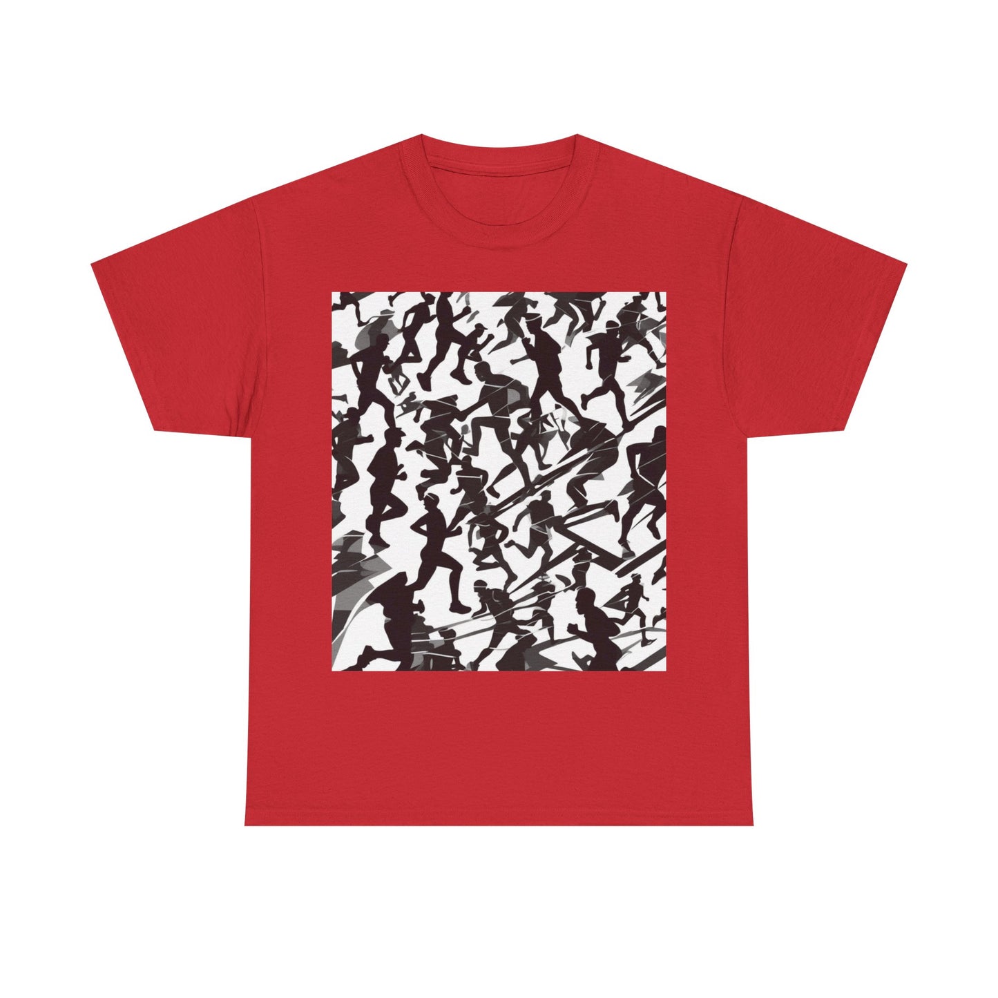 boostlete-field-day-scene-marathoner-motion-paper-0156 — Unisex Heavy Cotton Tee (Gildan 5000)