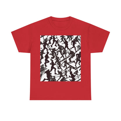 boostlete-field-day-scene-marathoner-motion-paper-0156 — Unisex Heavy Cotton Tee (Gildan 5000)