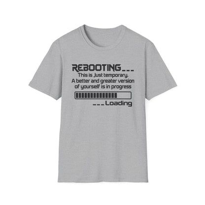 Rebooting Self-Improvement Loading Graphic T-Shirt