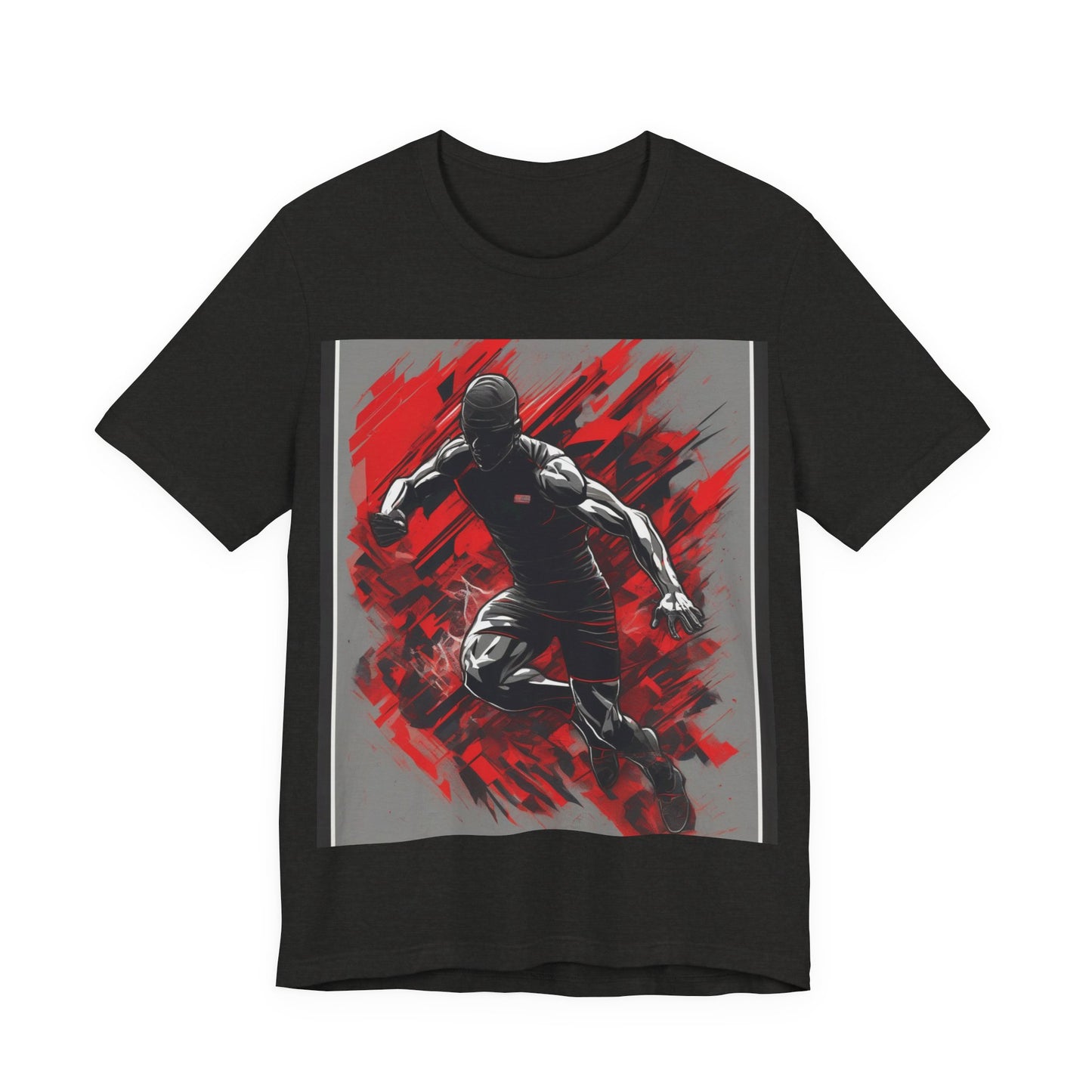 boostlete-field-day-scene-sprinter-glitch-badge-0284 — Unisex Jersey Short Sleeve (B+C 3001)