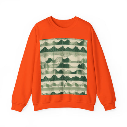 boostlete-mile-by-mile-pattern-audio-blueprint-0971 — Unisex Heavy Blend Crewneck (G18000)