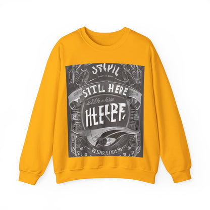 boostlete-recovery-progress-type-still-here-banner-paper-0201 — Unisex Heavy Blend Crewneck Sweatshirt (Gildan)