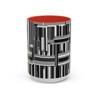 boostlete-recovery-progress-pattern-barcode-isometric-1023 — Accent Mug 11/15oz