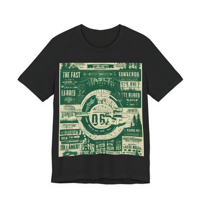 boostlete-mile-by-mile-type-fast-is-earned-big-blueprint-0041 — Unisex Jersey Short Sleeve (B+C 3001)