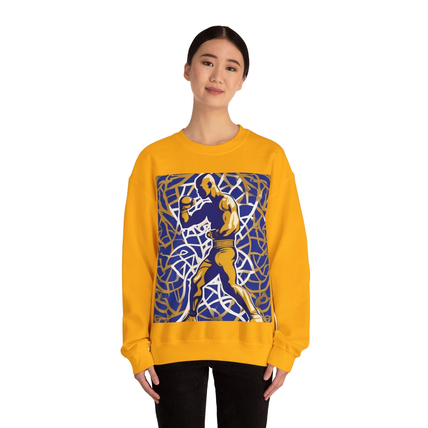 boostlete-field-day-scene-boxer-offset-paper-0776 — Unisex Heavy Blend Crewneck (G18000)