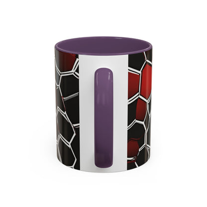 boostlete-quiet-power-pattern-hex-vector-0039 — Accent Mug 11/15oz