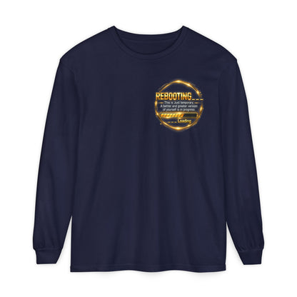 Rebooting Loading Graphic Long Sleeve T-Shirt