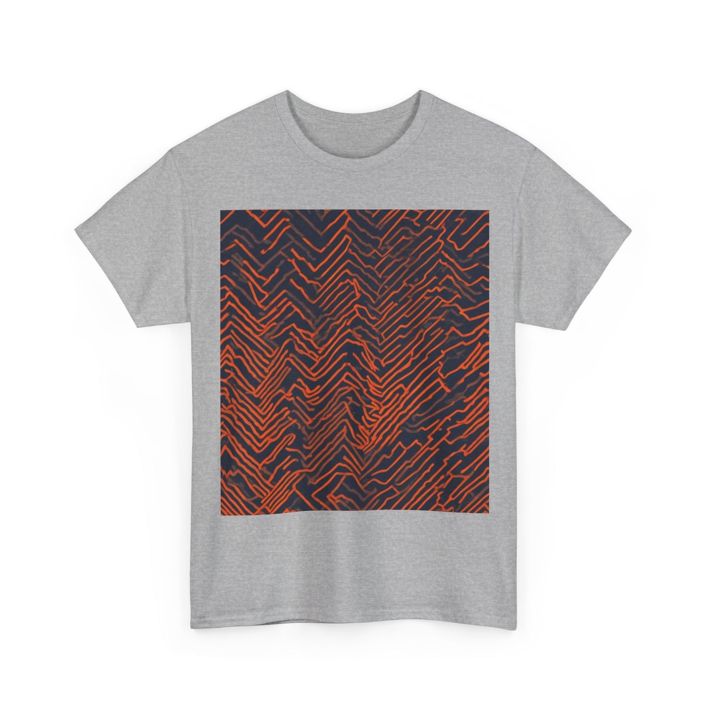 boostlete-field-day-pattern-ekg-modern-0087 — Unisex Heavy Cotton Tee (Gildan 5000)