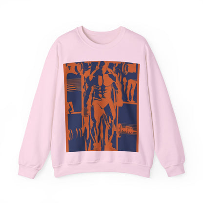 boostlete-rise-grind-scene-deadlift-3d-paper-0812 — Unisex Heavy Blend Crewneck (G18000)