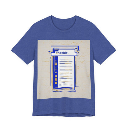 boostlete-am-crew-icon-checklist-glitch-badge-0018 — Unisex Jersey Short Sleeve (B+C 3001)