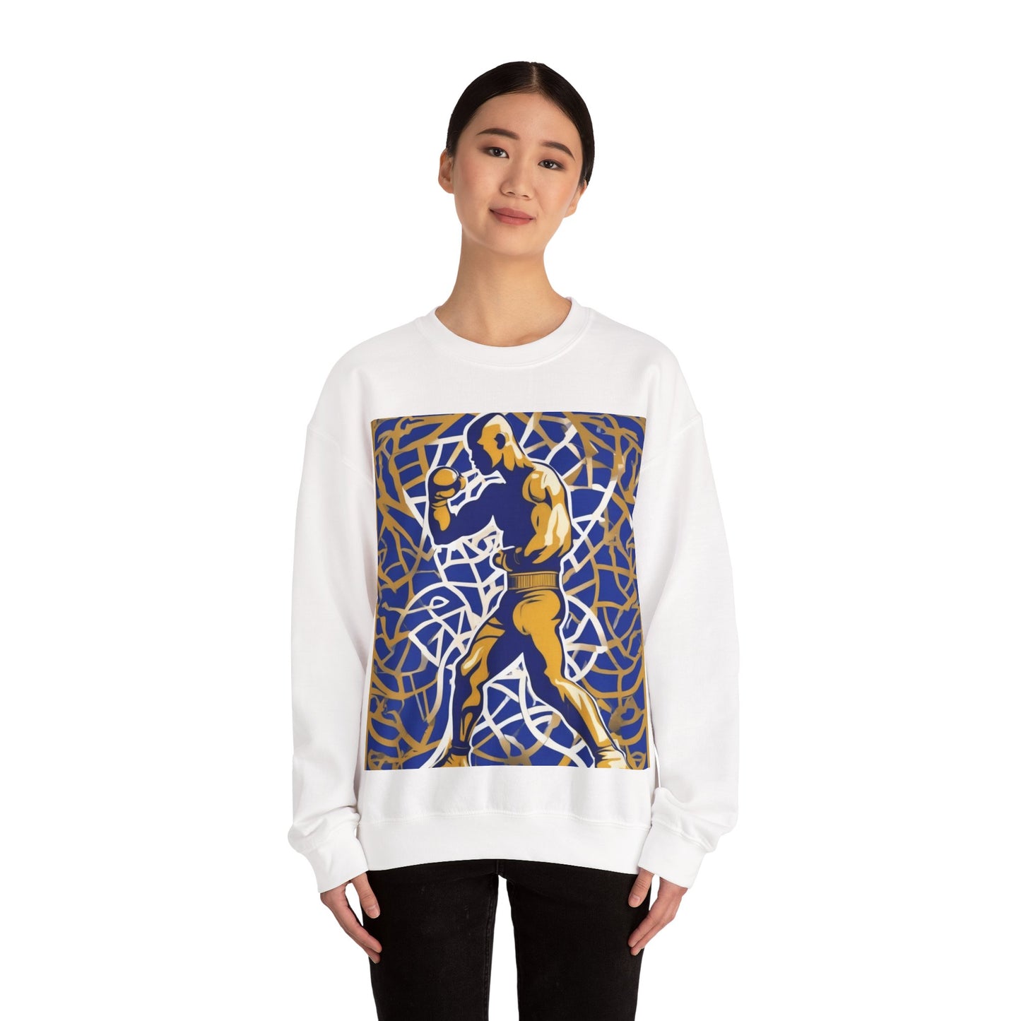 boostlete-field-day-scene-boxer-offset-paper-0776 — Unisex Heavy Blend Crewneck (G18000)