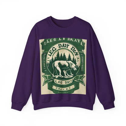 boostlete-quiet-power-type-leg-day-loyal-micro-badge-0357 — Unisex Heavy Blend Crewneck (G18000)