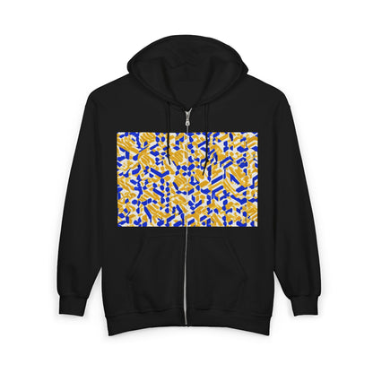 boostlete-rise-grind-pattern-sprint-isometric-0319 — Unisex Heavy Blend Full-Zip Hooded Sweatshirt
