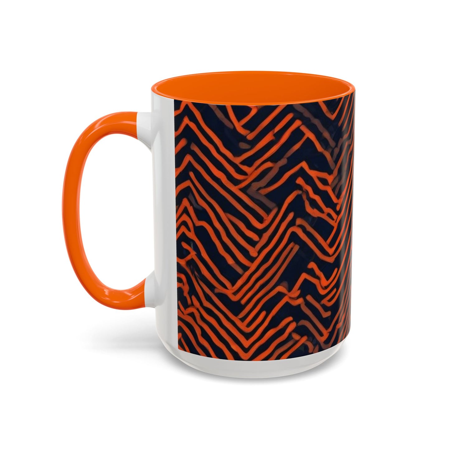 boostlete-field-day-pattern-ekg-modern-0087 — Accent Mug 11oz/15oz
