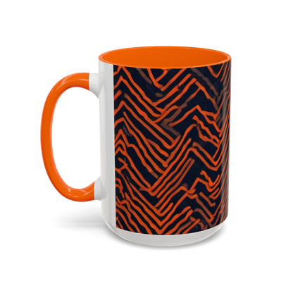 boostlete-field-day-pattern-ekg-modern-0087 — Accent Mug 11oz/15oz